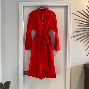 NWT- Strawberry Red Shirt Dress